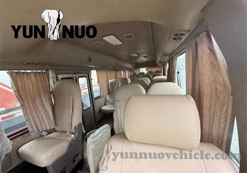 The Toyota Coaster for the client from the DRC Congo has been fully refurbished