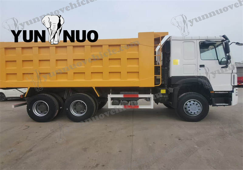 Shandong Yunnuo's used Howo dump truck is shipped副本