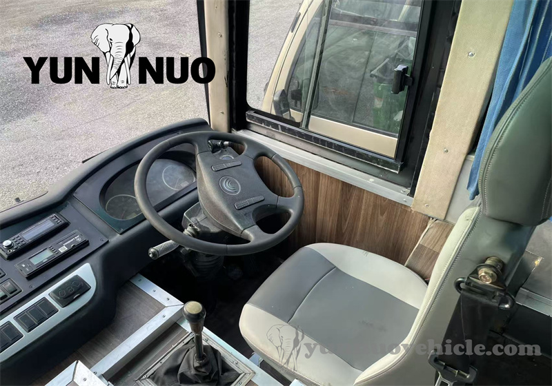 The renovated Yutong buses are ready to be shipped to Africa