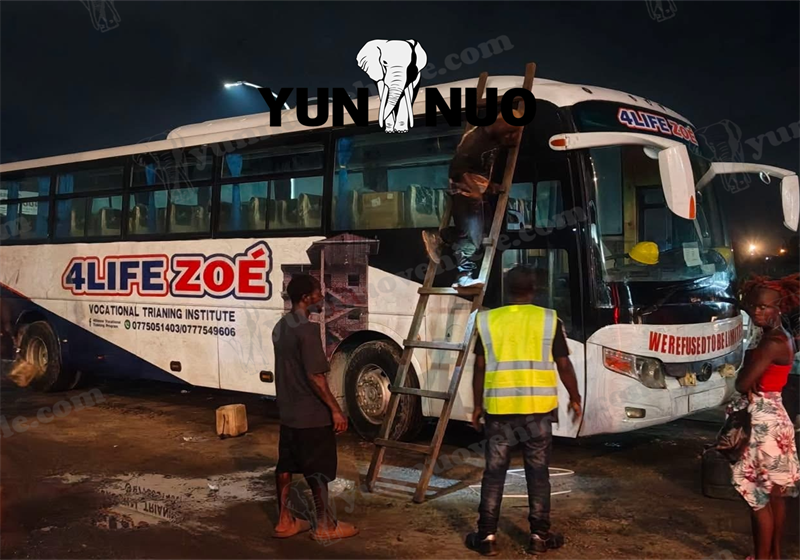 The client in Liberia has received the Yutong ZK6127 coach